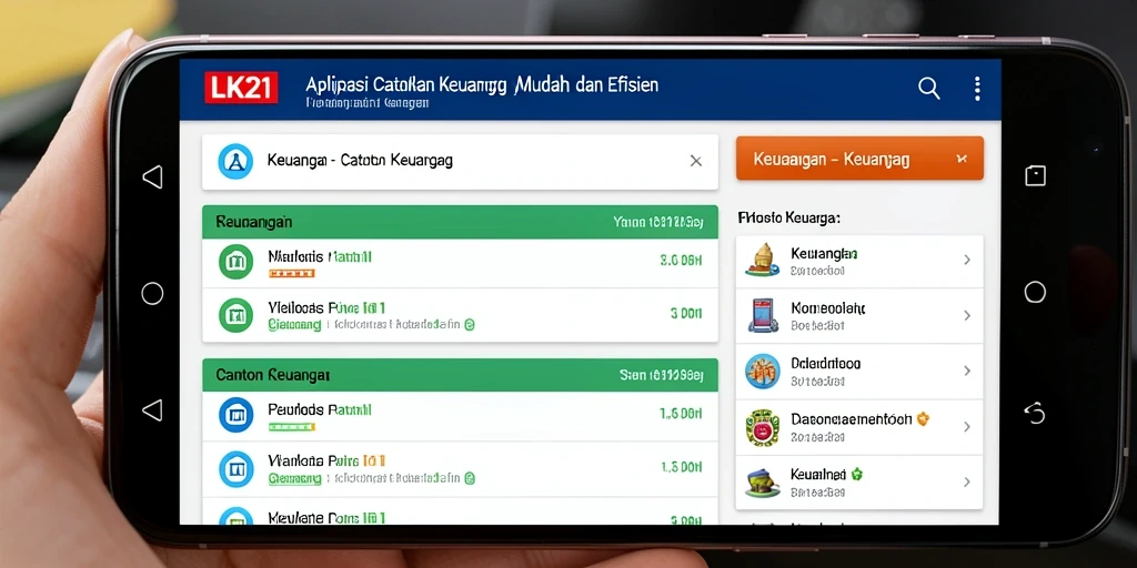 Screenshot LK21 menampilkan antarmuka Catatan Keuangan yang informatif dan ramah pengguna.