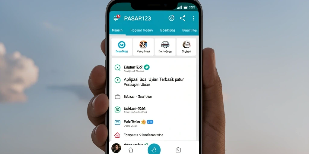 Tampilan antarmuka PASAR123 yang menarik dan fungsional.