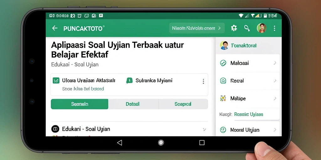 Tampilan antarmuka PUNCAKTOTO yang interaktif dan edukatif.