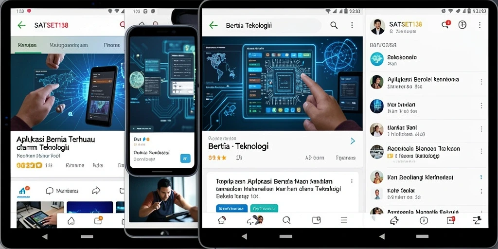 Antarmuka aplikasi SATSET138 yang menarik dan informatif.
