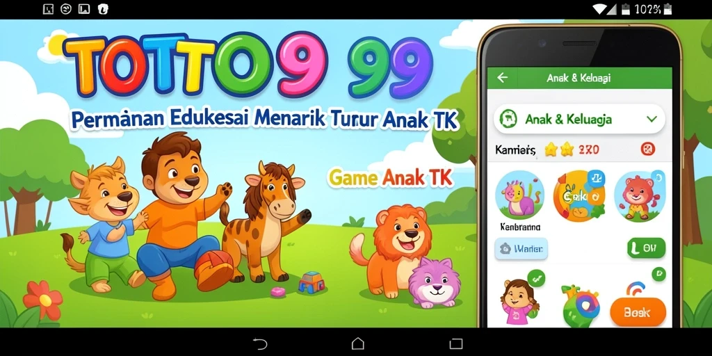 Tampilan antarmuka aplikasi TOTO99 yang menarik dan ceria.